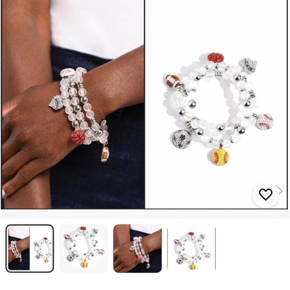 🏈🏀⚽️ “SPORTS FAN” MULTI BRACELET” ~ PAPARAZZI ❗️3 BRACELETS in 1❗️🙌 - Picture 3 of 8